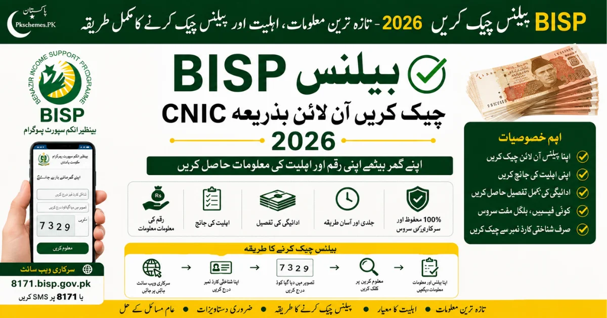 benazir income support programme check by cnic, BISP Check Balance Online by CNIC, BISP payment balance check, 8171 BISP web portal, CNIC payment verification, Benazir Income Support payment details and latest information