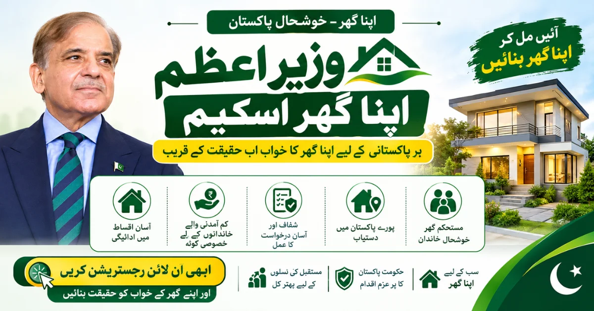 Wazir e Azam Apna Ghar Scheme, Apna Ghar Scheme, Government Housing Scheme, PM Apna Ghar Scheme