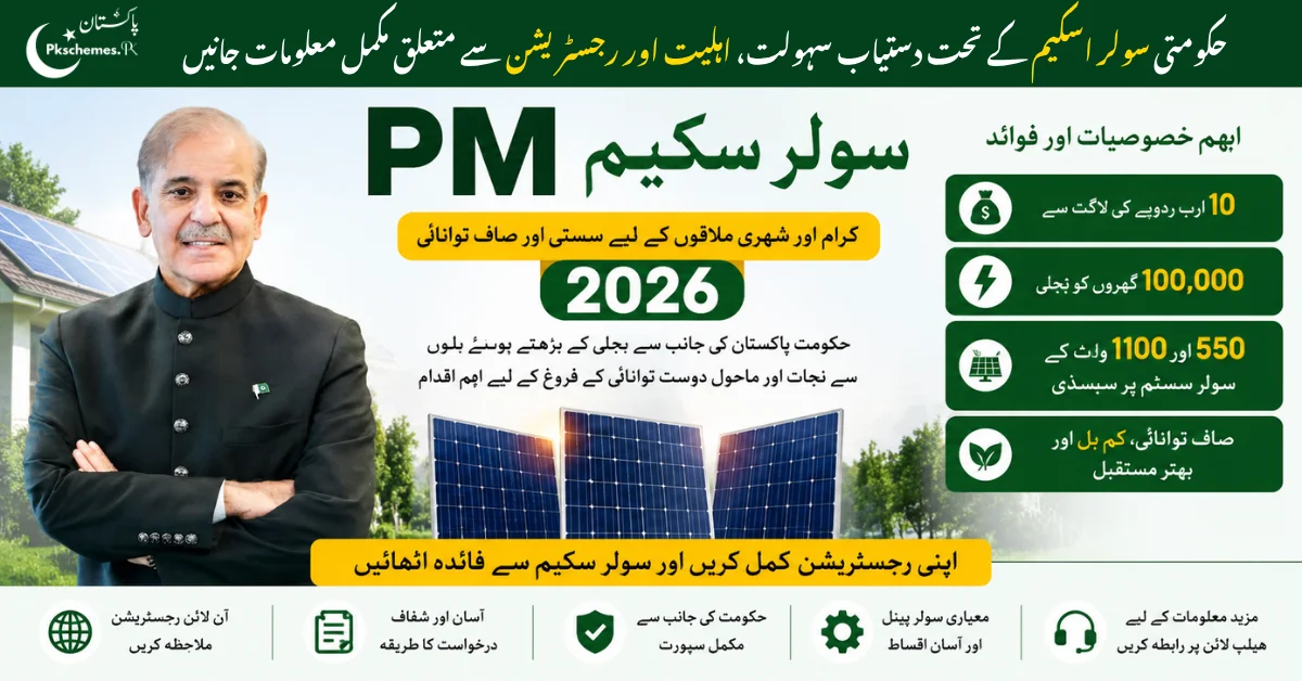 PM Solar Scheme 2026 Pakistan, Prime Minister Solar Scheme, PM solar panel scheme, government solar panel scheme Pakistan, free solar panels
