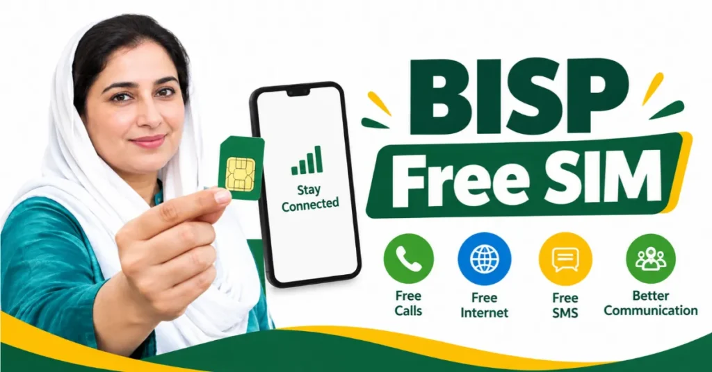 BISP Free SIM registration for eligible beneficiaries in Pakistan