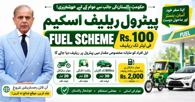 Fuel Scheme, Fuel Scheme, Fuel Scheme Pakistan, Petrol Relief Scheme 2026, Fuel Subsidy Pakistan, Petrol Relief 2026, Rs. 100 Petrol Relief