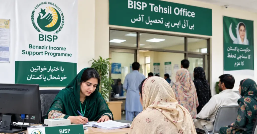 BISP Tehsil Office registration process for the 8171 NSER Dynamic Survey