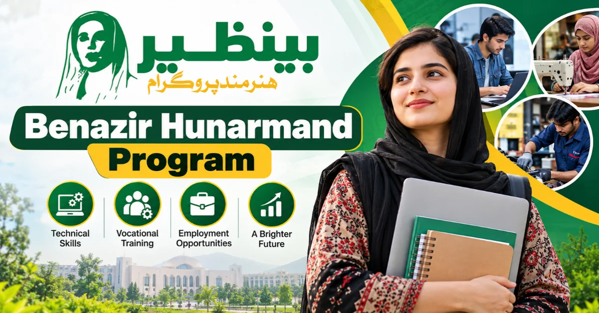 Benazir Hunarmand Program 2026, BISP skills training and employment opportunities for women