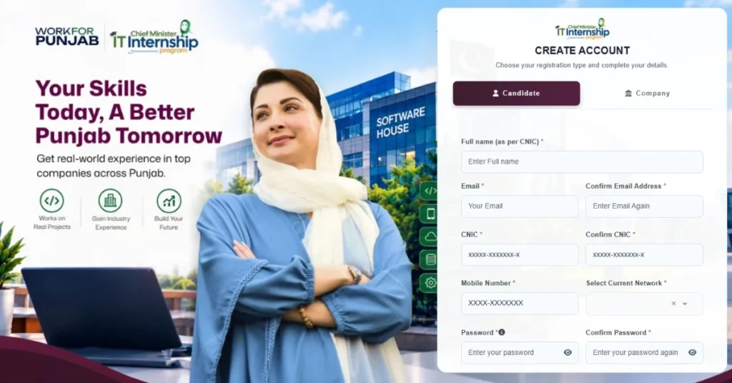 CM IT Internship Program 2026 registration online for Punjab IT and computer science graduates