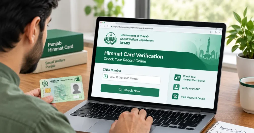How to check Himmat Card status online using CNIC in Punjab